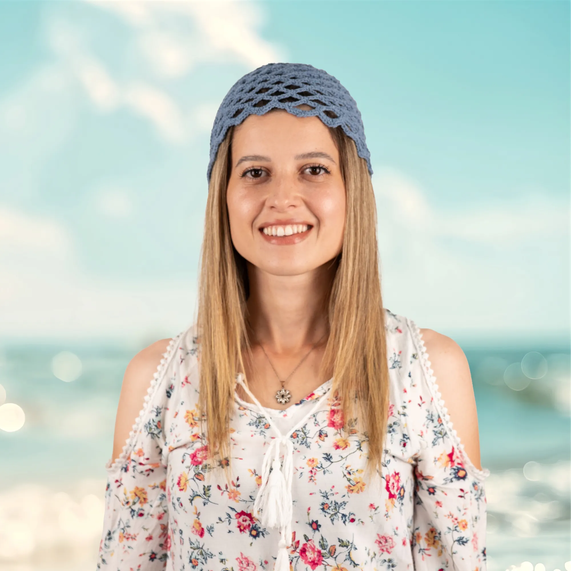 El Örgüsü Yün File Bandana