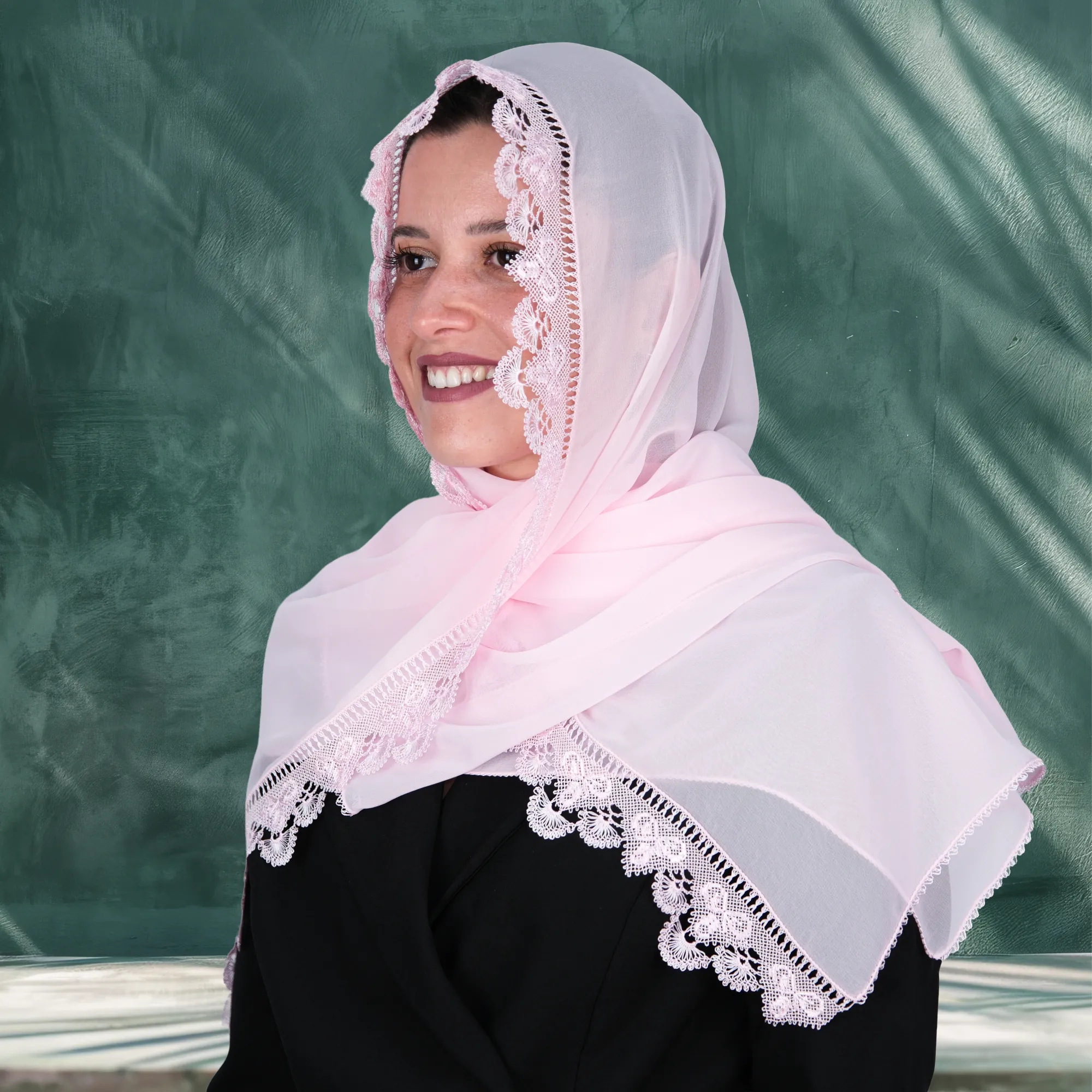 Gelin Tacı Modeli Namaz Örtüsü Tesbihli Set Resim 7