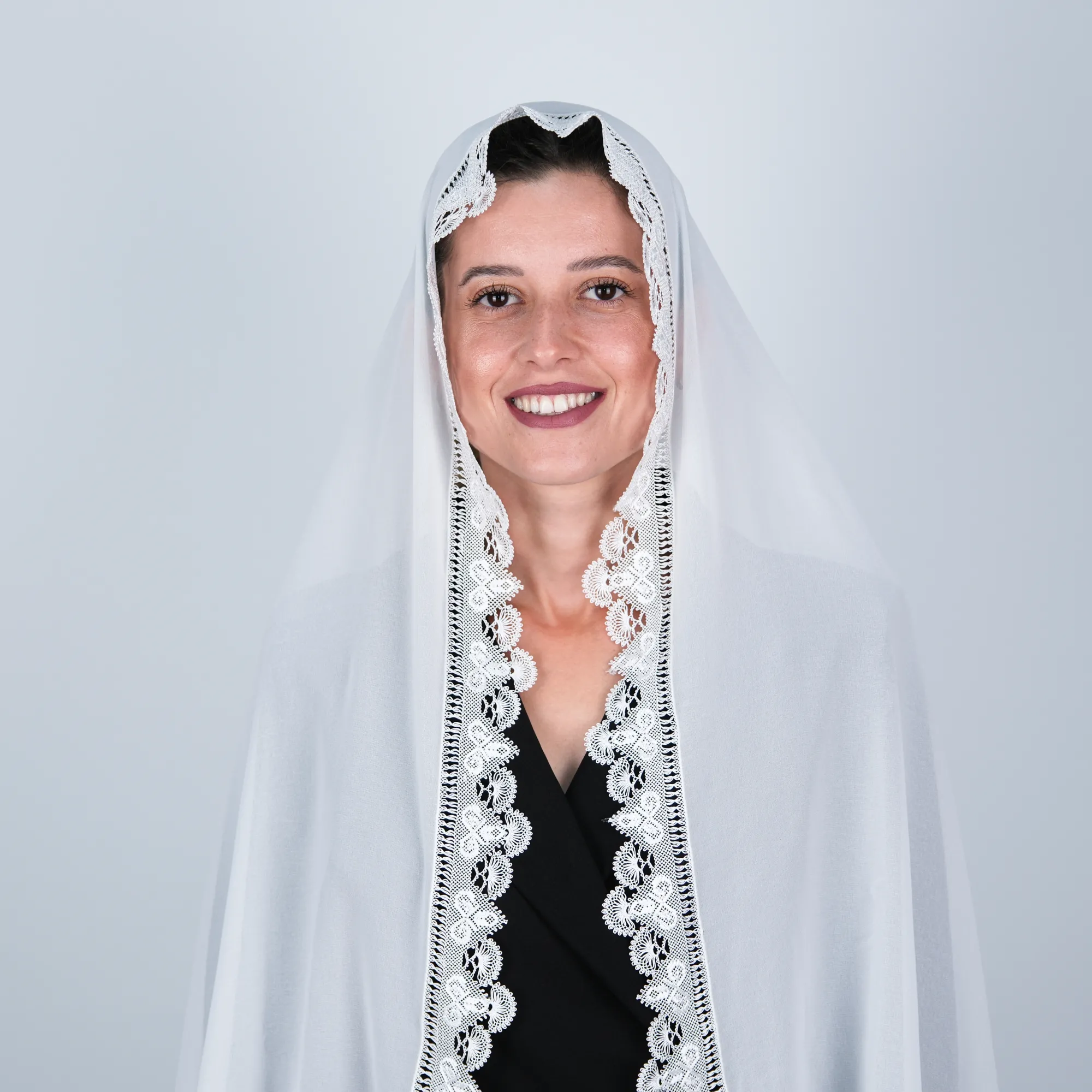 Gelin Tacı Modeli Namaz Örtüsü Tesbihli Set Resim 9