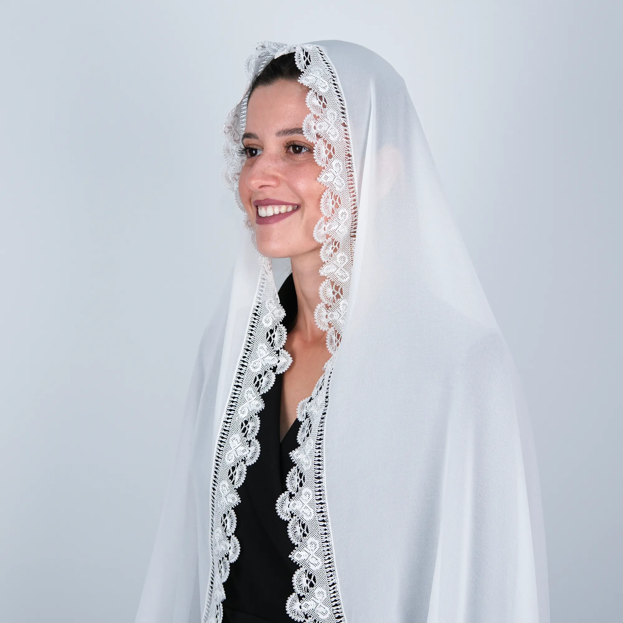 Gelin Tacı Modeli Namaz Örtüsü Tesbihli Set Resim 10