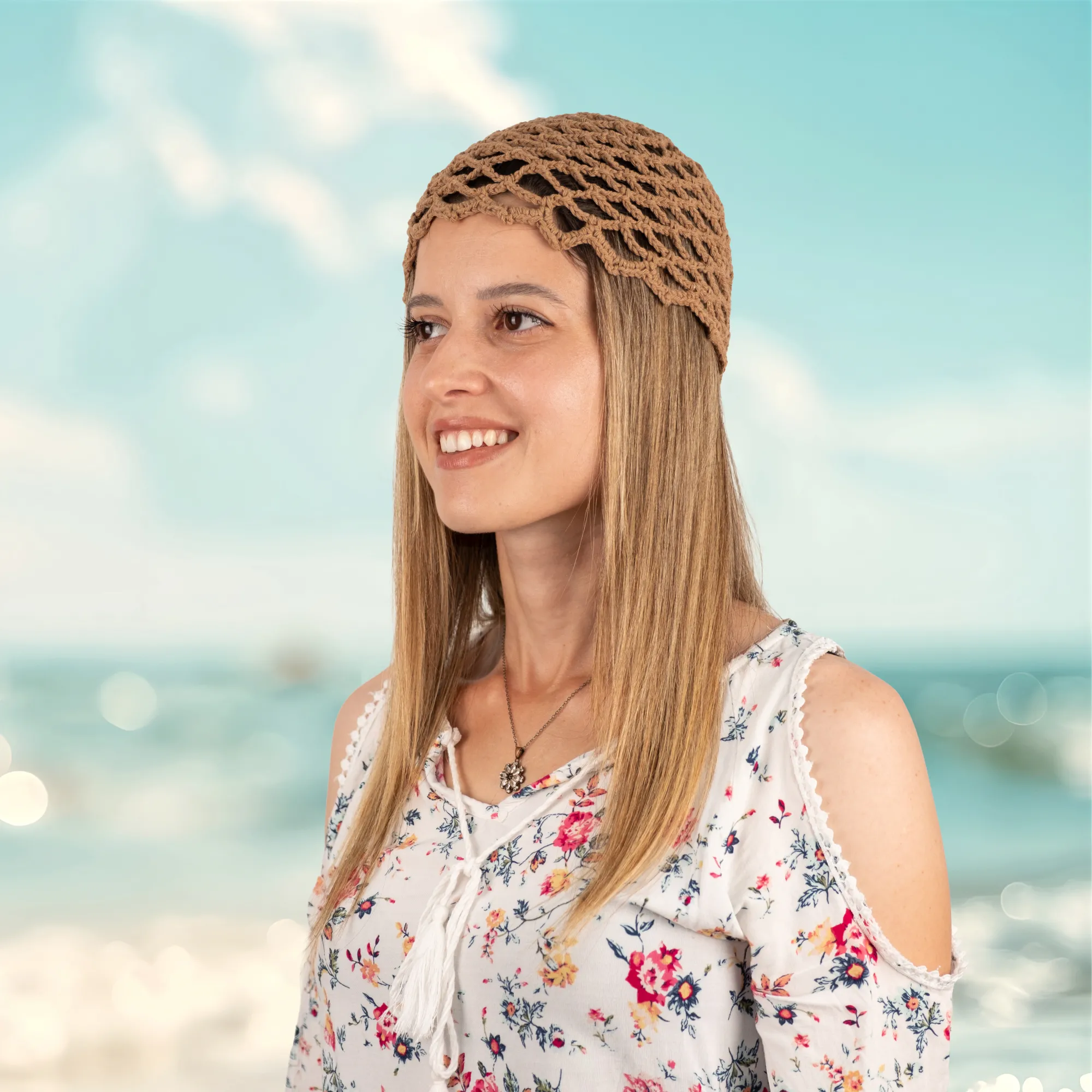 El Örgüsü Yün File Bandana