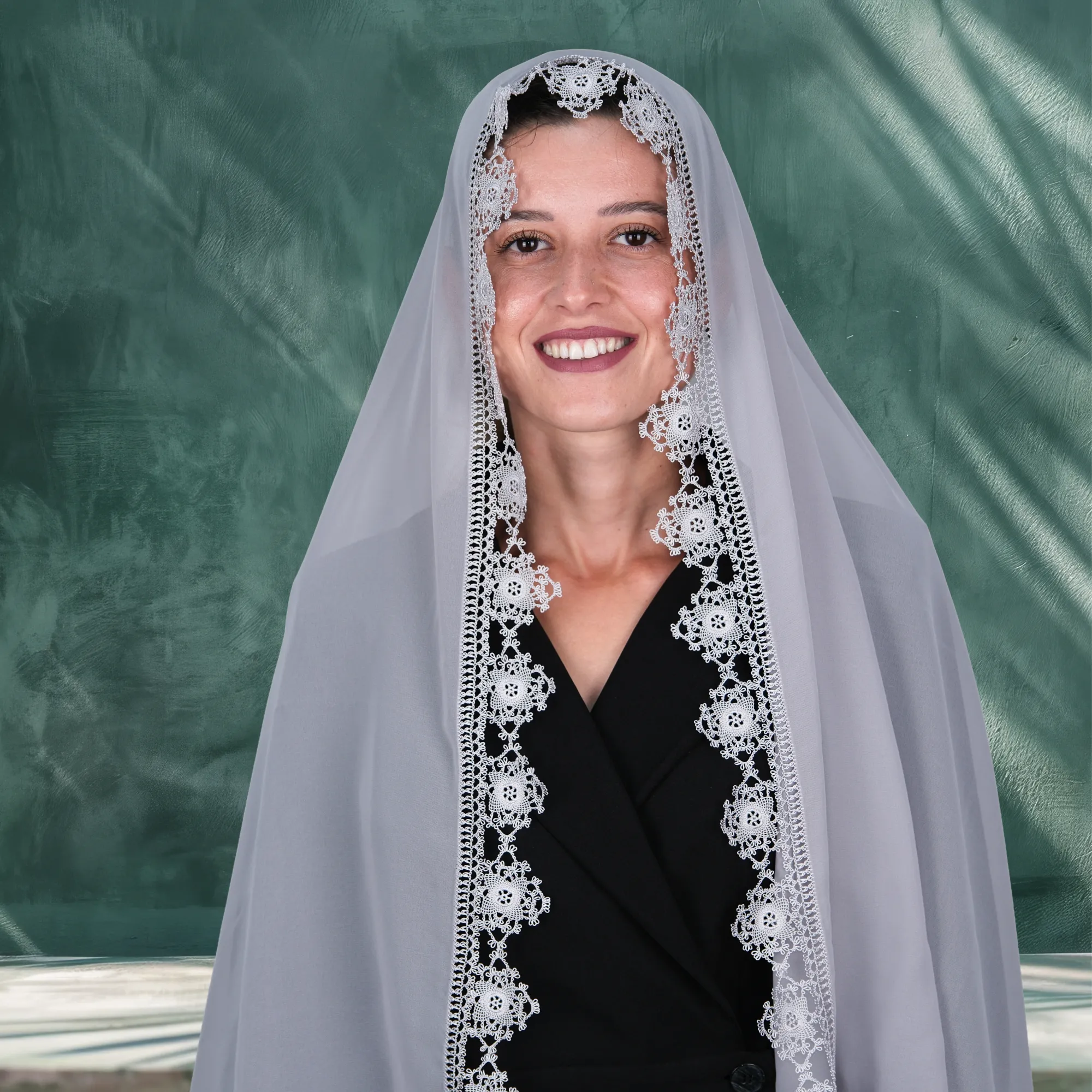 İğne Oyası Tesbihli Mevlüt Örtüsü Resim 7